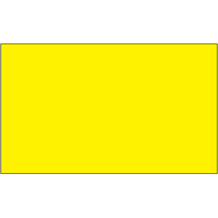 3 x 5" - Fluorescent Yellow Removable Rectangle Labels