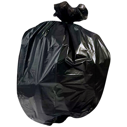 High Density Trash Liners - Black, 60 Gallon, .55 Mil.