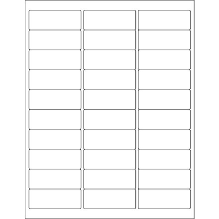 2 <span class='fraction'>5/8</span> x 1" Opaque White Blockout Laser Labels